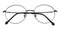 Berenice Black Round Titanium Eyeglasses