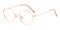 Berenice Rose Gold Round Titanium Eyeglasses