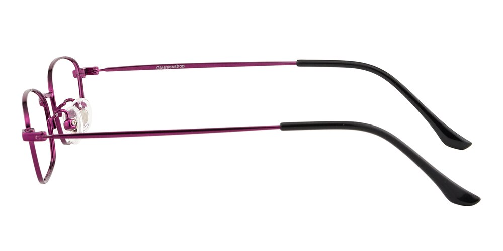 Bronwyn Purple Oval Titanium Eyeglasses