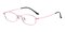 Bronwyn Pink Oval Titanium Eyeglasses