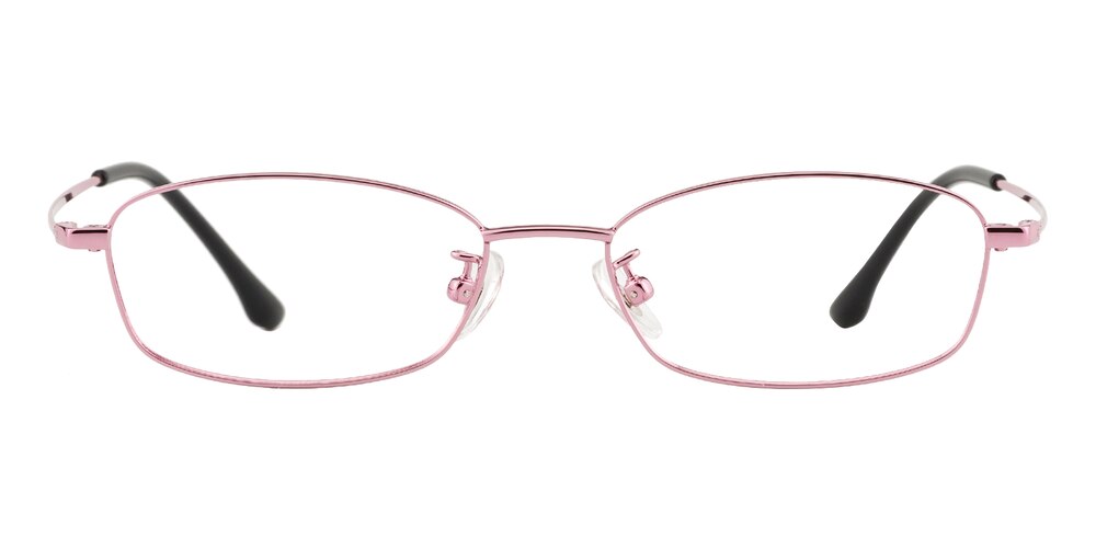 Bronwyn Pink Oval Titanium Eyeglasses