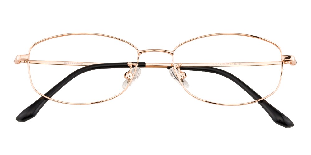 Cadence Golden Oval Titanium Eyeglasses
