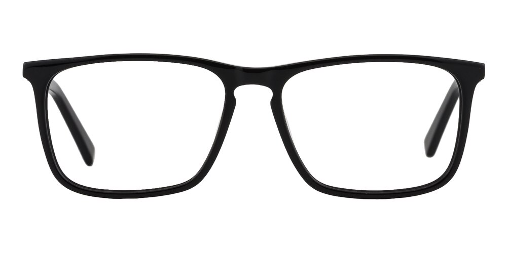 Danna Black Rectangle Acetate Eyeglasses