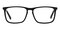 Danna Black Rectangle Acetate Eyeglasses