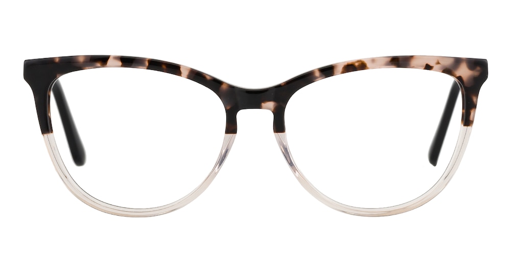 Deanna Tortoise/Crystal Oval Acetate Eyeglasses