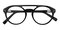 Felicity Black Aviator Acetate Eyeglasses