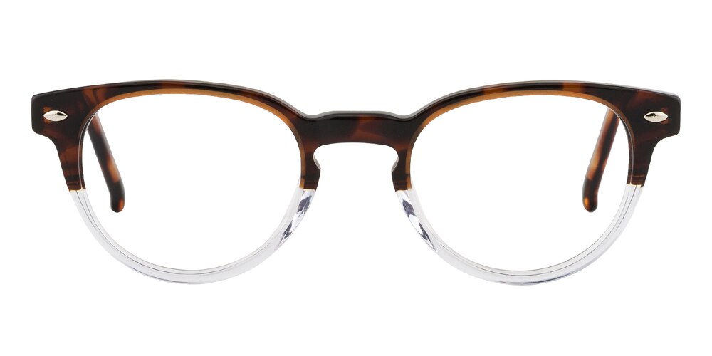 Galenka Tortoise/Crystal Classic Wayframe Acetate Eyeglasses