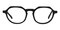 Gaynor Black Polygon Acetate Eyeglasses