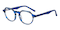 Gaynor Blue Polygon Acetate Eyeglasses