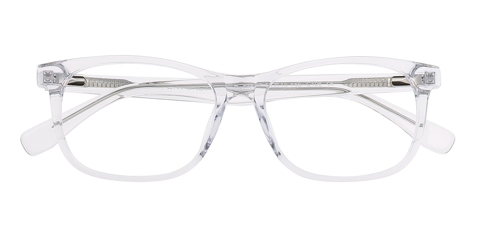 Rectangle,Classic Wayframe Eyeglasses, Full Frame Crystal Plastic - FZ1358