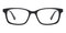 Milton Mblack Rectangle Acetate Eyeglasses