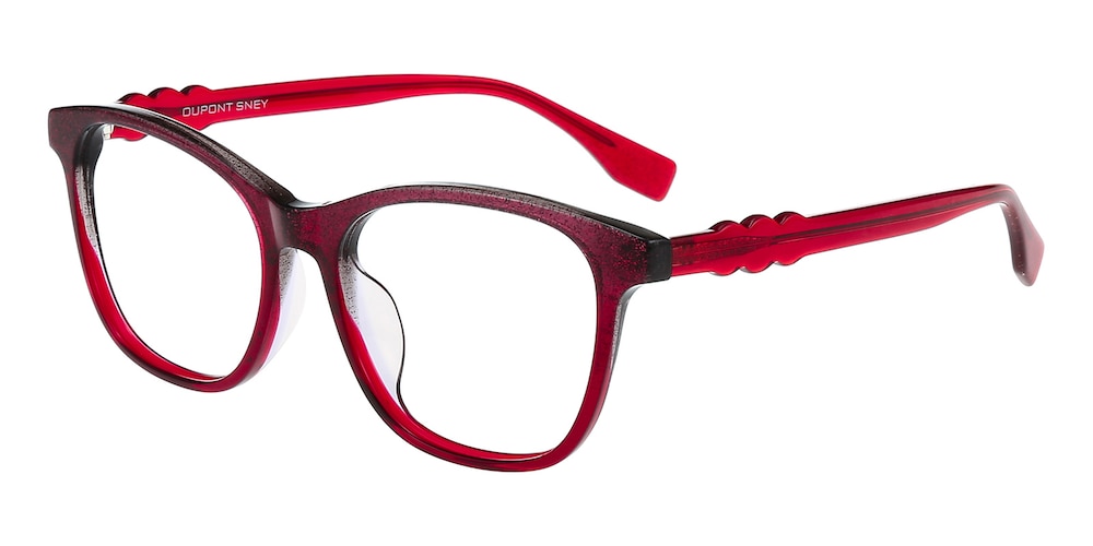 Minnie Red Classic Wayframe Acetate Eyeglasses