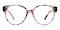Leigh Petal Tortoise Oval Acetate Eyeglasses