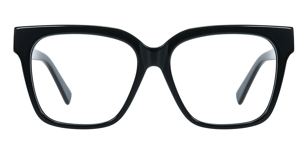 Maltz Black Square Acetate Eyeglasses
