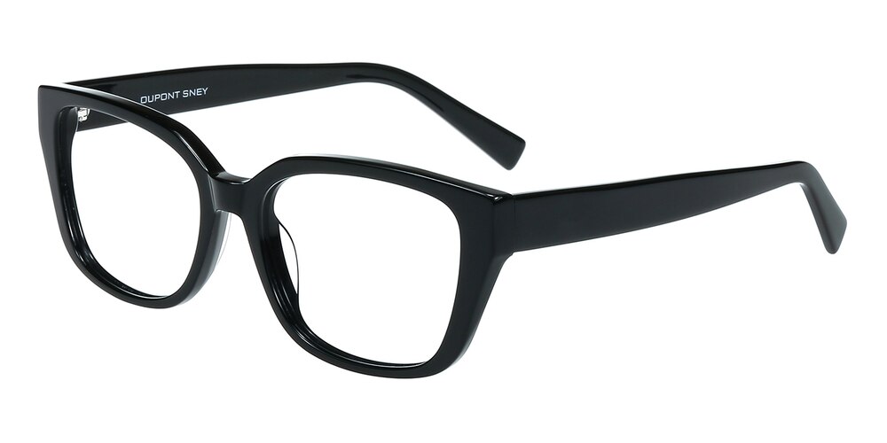 Bobosa Black Square Acetate Eyeglasses