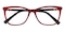 Dierser Red Cat Eye Acetate Eyeglasses