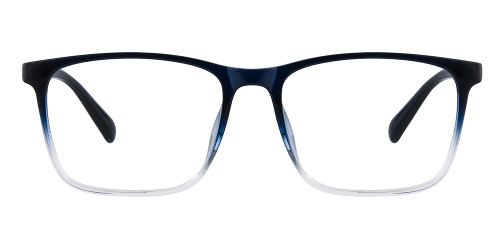 Owen Blue/Crystal Rectangle TR90 Eyeglasses