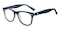Oswald Blue Oval Plastic Eyeglasses