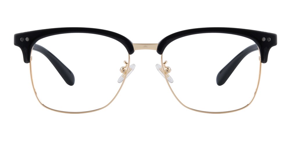 Bentham Black/Golden Rectangle TR90 Eyeglasses