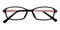 Brewster Black/Pink Oval TR90 Eyeglasses