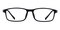 Bronti Black Rectangle TR90 Eyeglasses