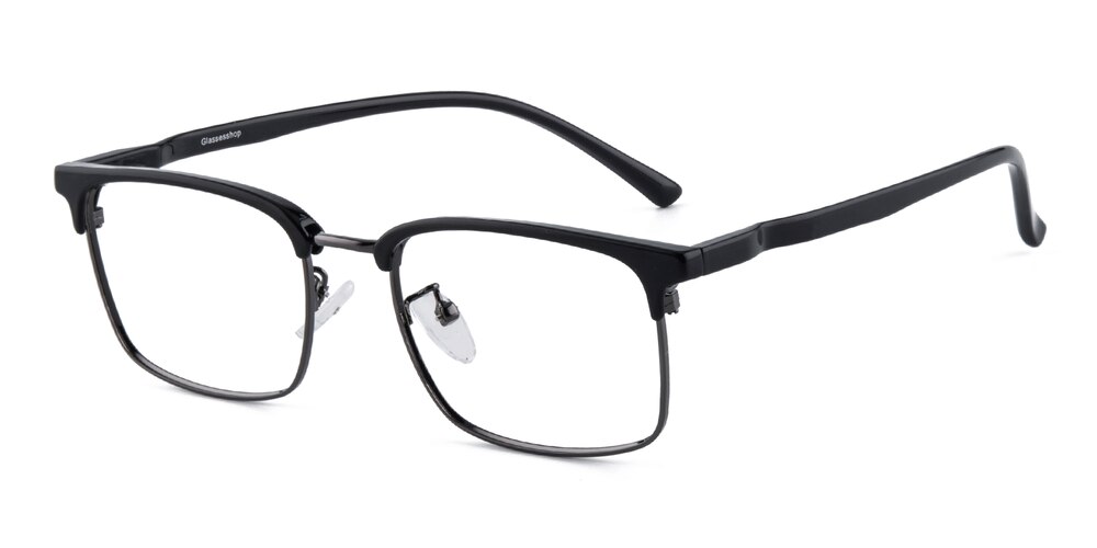 Lou Black Rectangle TR90 Eyeglasses