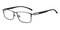 Belloc Gray Rectangle Titanium Eyeglasses