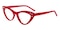 Alieen Red Cat Eye Acetate Eyeglasses