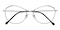 Augus Black/Silver Polygon Metal Eyeglasses
