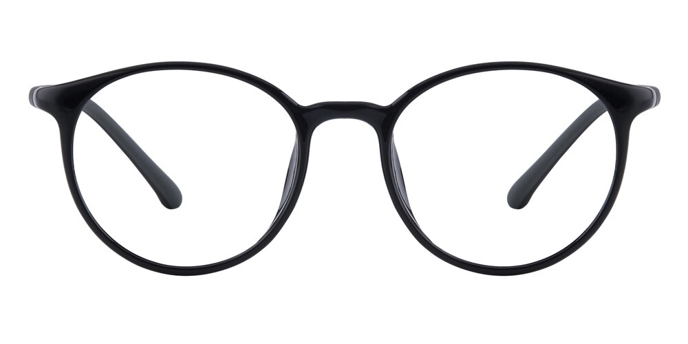 Enids Black Round TR90 Eyeglasses