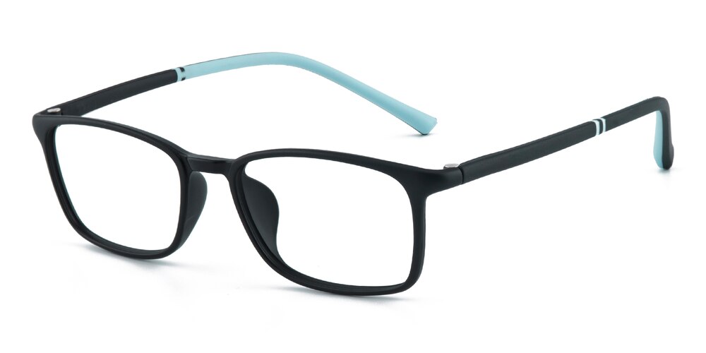 Aurek Black/Blue Rectangle TR90 Eyeglasses