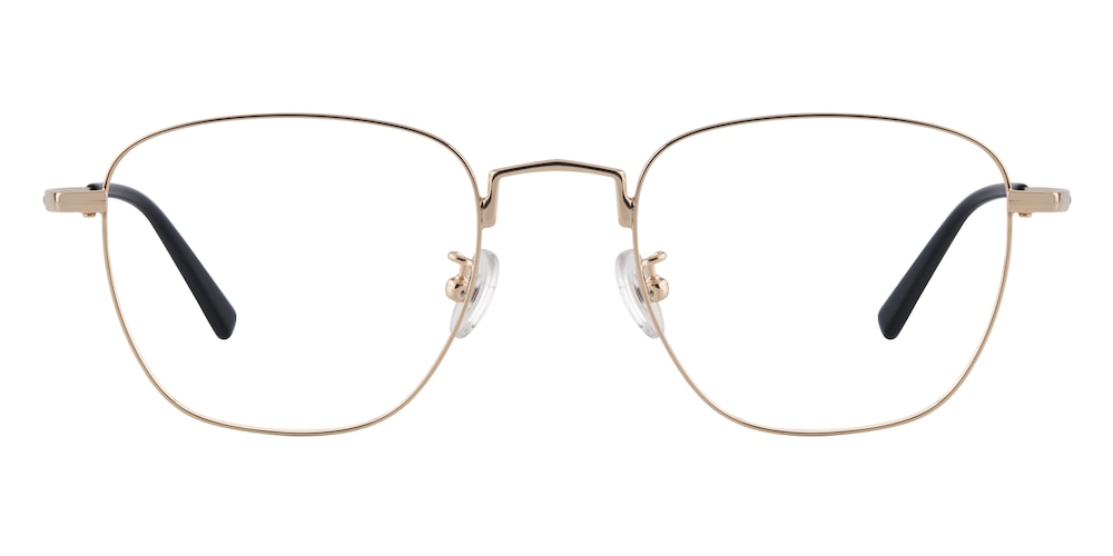 Gladia Golden Square Titanium Eyeglasses