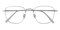 Gladia Silver Square Titanium Eyeglasses