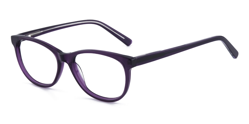 Lionel Purple Cat Eye Acetate Eyeglasses
