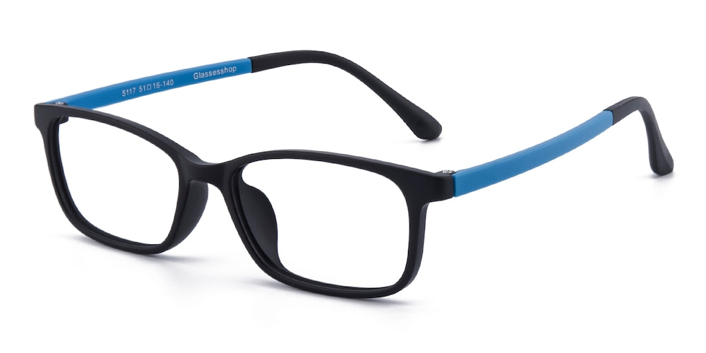 Bronx Black/Blue Rectangle TR90 Eyeglasses