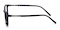 Hatteras Black Rectangle TR90 Eyeglasses