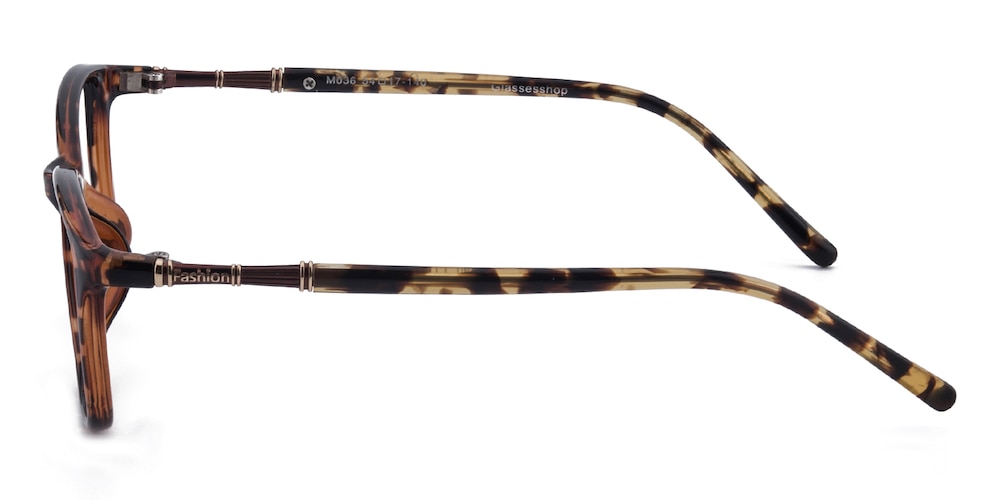Hatteras Tortoise Rectangle TR90 Eyeglasses