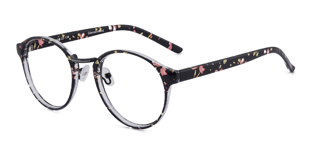 Charlotte Black Oval TR90 Eyeglasses