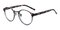 Charlotte Black Oval TR90 Eyeglasses