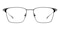 Amiens Black/Gunmetal Classic Wayframe Titanium Eyeglasses
