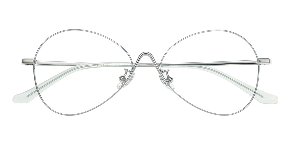 Ithaca Silver Oval Titanium Eyeglasses