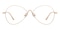 Ithaca Rose Gold Oval Titanium Eyeglasses