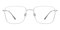 Troy Silver Square Titanium Eyeglasses