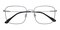 Troy Black/Silver Square Titanium Eyeglasses