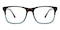 Endicott Tortoise/Green Rectangle Acetate Eyeglasses
