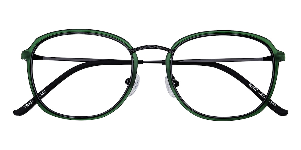 Tulsa Green Oval TR90 Eyeglasses