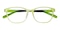 Guelph Green Rectangle TR90 Eyeglasses