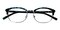 Beaverton Green Rectangle TR90 Eyeglasses