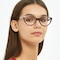 Heather Brown Cat Eye TR90 Eyeglasses