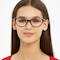 Heather Brown Cat Eye TR90 Eyeglasses